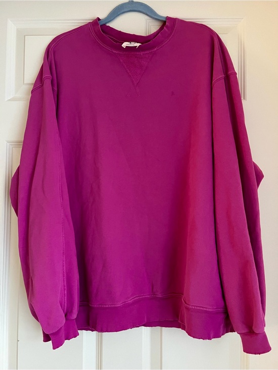 We The Free Sweaters - We The Free Bright Magenta oversized Crewneck Sweatshirt